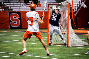 Stephen Rehfuss' goal lifted Syracuse to its ninth win in 11 one-goal games this season.