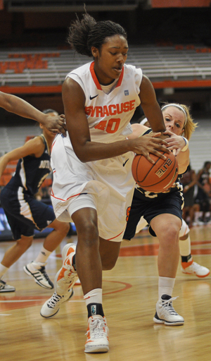 Kayla Alexander will provide much of Syracuse's offense in the low post this season after the Orange lost forward Iasia Hemingway to graduation. 