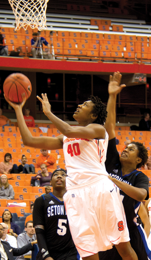 Syracuse center Kayla Alexander played just more than five minutes in the first half of the Orange's 58-45, contributing to SU's slow start.