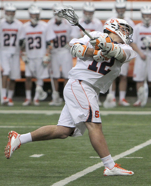 Syracuse midfielder Derek DeJoe scored his first career goal Sunday on a 15-yard man-up strike against Army.