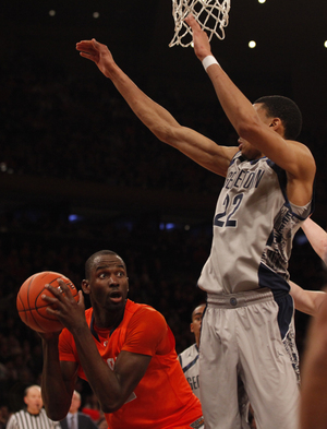 Baye Moussa Keita came off the bench, scored 13 points and was a perfect 7-of-7 free-throw shooting. He and Trevor Cooney combined for 23 points, giving the Orange depth and weapons its lacked nearly all year.