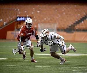 Ralph D'Agostino is back playing for Syracuse after a two-year hiatus. He's still adjusting to being back with his old teammates and playing in the SU defense. 