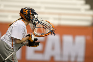 Syracuse goalie Kelsey Richardson helps direct the Orange's young defense, but it sometimes detracts from how effective she is between the pipes.