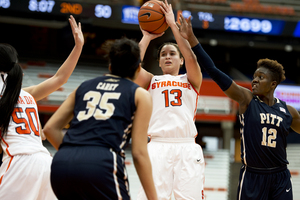 Brianna Butler went 6-for-15 behind the arc to notch 20 points in the Orange's win over URI.