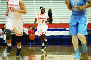 Alexis Peterson will be a key cog of Syracuse's rotation at guard the season. She paced her teammates with 16.2 points per game.