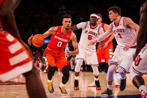 Michael Gbinije led Syracuse with 17 points on Tuesday night. Syracuse improved to 9-3 on the season with the victory.