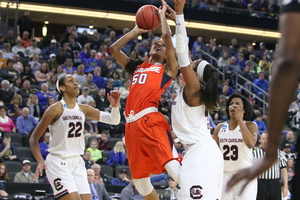 Briana Day grabbed 13 rebounds against South Carolina to counter A'Ja Wilson and the rest of the Gamecocks' forwards. 