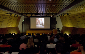 SU alumna Annabelle Selldorf spoke Tuesday night in Slocum Hall, describing her experience in the field of architecture. 