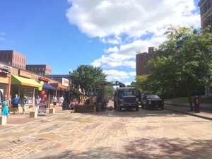 Marshall Street has been closed Saturday due to water main break, causing many restaurants to close. 