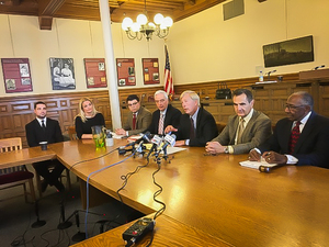 The Syracuse Common Council, pictured above at an October meeting, voted Monday to pass legislation banning housing discrimination.