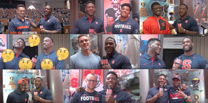 In the past season and a half, Franklin has interviewed 18 teammates, including junior quarterback Eric Dungey, fellow senior linebacker Parris Bennett and former All-American wide receiver Amba Etta-Tawo. 