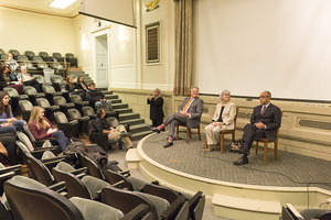 Approximately 30 students attended an open forum to question and present concerns to university administrators. 