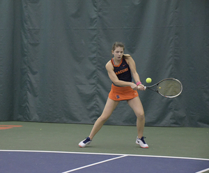 Sofya Golubvskaya lost just two games at second singles on Monday.