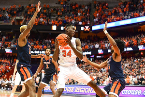 Virginia's pack line defense held Syracuse to just 34 points last Wednesday, the lowest SU total since 1945. 