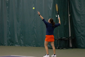 Ines Fonte was the only SU player to win in its season finale against the Demon Deacons.
