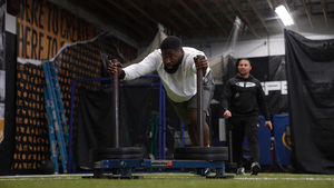 Cody Roscoe spent three months training at the Ford Sports Performance facility in Bellevue, Washington. 