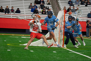 Joey Spallina recorded another hat trick for Syracuse. But the Orange allowed the most goals in a single game this season in a loss to No. 12 UNC.