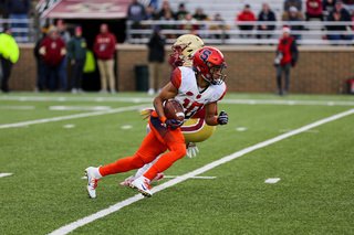 Sean Riley broke through the defense for a long score early in the game.