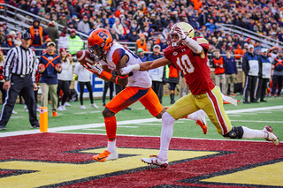 Syracuse receivers shredded BC corners all game long.