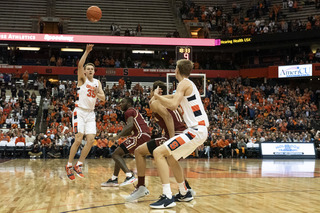 Buddy Boeheim led the Orange with 22 points, and at one point he had more points than Boston College.