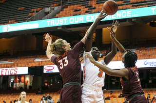 Maeva Djaldi-Tabdi reached 12 points and collected five rebounds.